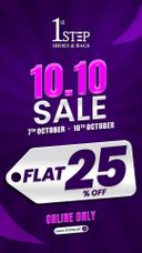 Flat 25% off footwear and bags, online only at 1ststep.pk — last 24 hours — page 5 of 8