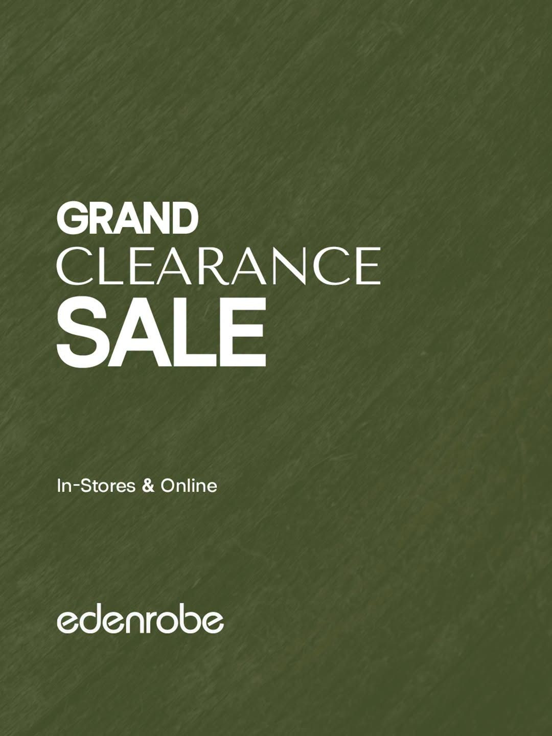 Grand Clearance Sale! — page 1 of 1