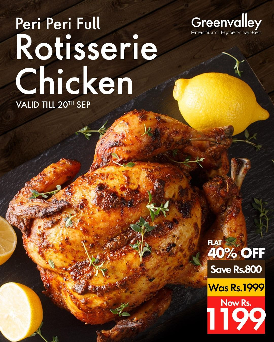 Turn up the flavor! Our juicy Peri Peri Rotisserie Chicken, 40% OFF — page 1 of 1